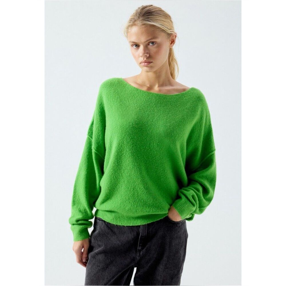 American Vintage Women’s Jumper Damsville Sweater Meadow Green Size M/L